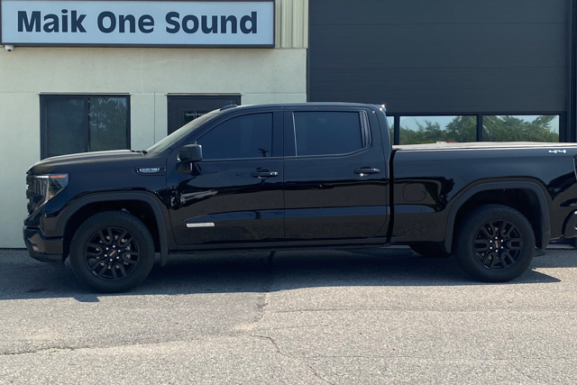 GMC 2024 Sierra 1500 with professional window tint in North Bay